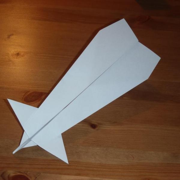 Wie man ein Papierflugzeug Canard macht