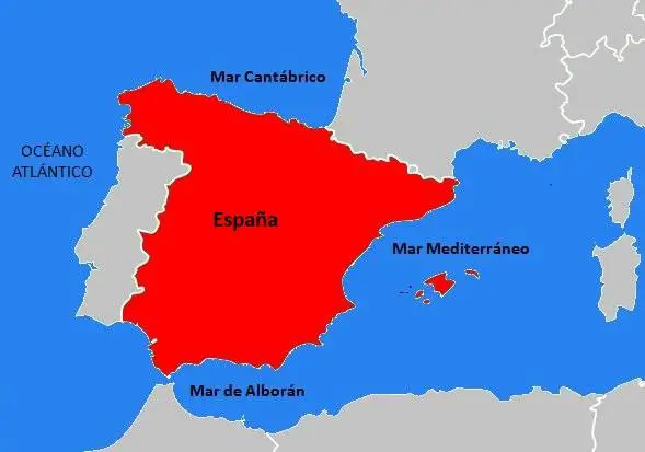Für wie viele Meere ist Spanien umgeben - Mit einer Karte! -