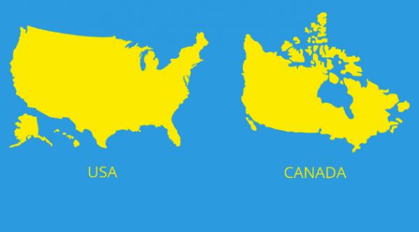 Welches Land ist das größte Kanada oder die Vereinigten Staaten?