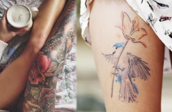 Tattoos für Frauen am Bein - Ideen, Tipps und Fotos!