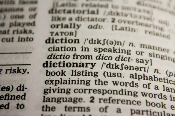 Arten von Wörterbüchern