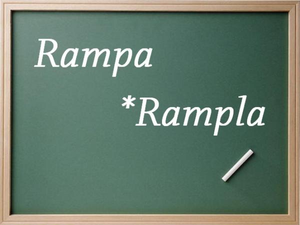 Wie sagt man Rampe oder Rampla?