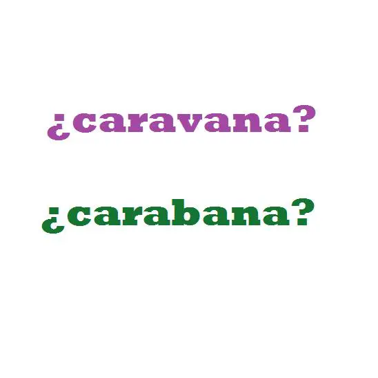 Wie schreibt man Caravan oder Carabana?