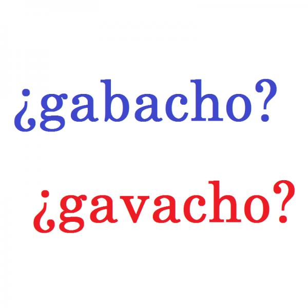 Wie buchstabiert man Gabacho oder Gavacho?