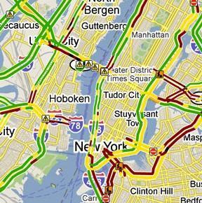 So sehen Sie den Verkehrsstatus mit Google Maps