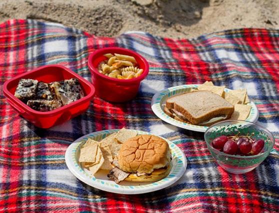 Welches Essen zu einem Picknick am Strand zu nehmen