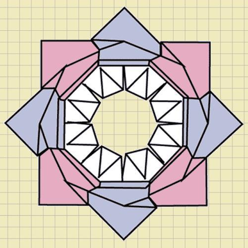 Wie man einen Origami Blumenkranz macht