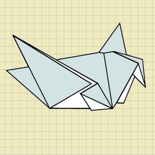 Wie man eine Origami-Taube herstellt