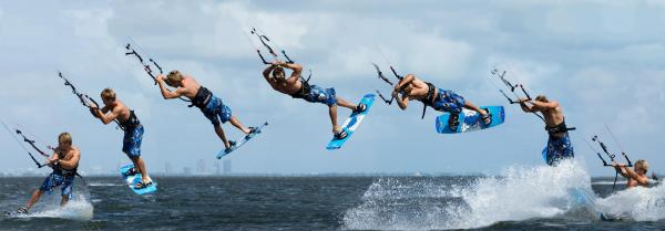 Wie man Wasserstart im Kitesurf macht