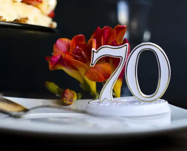 Wie kann ich meinen 70. Geburtstag feiern?