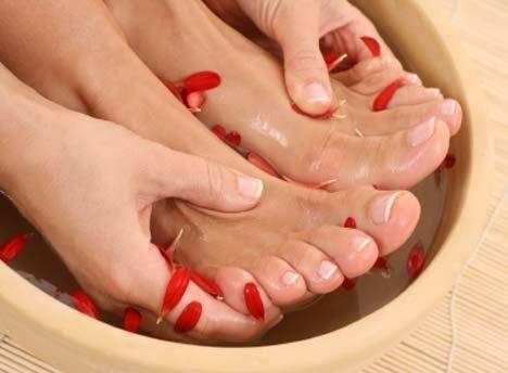 Tricks, um die Füße zu reinigen