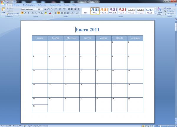 So erstellen Sie Kalender in Word