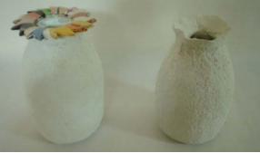Wie man eine Vase mit Pappmaché herstellt