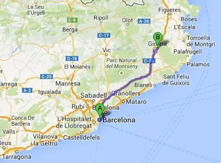 Wie man von Barcelona nach Girona fährt