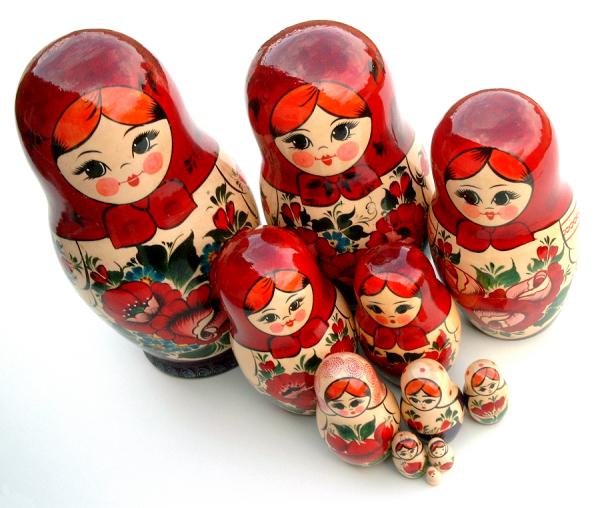 Was ist die Geschichte der Matrioska, der russischen Puppen?