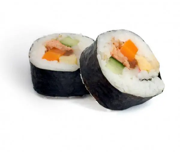 Bereiten Sie vierfarbige große Roll Sushi vor