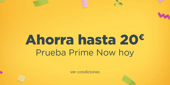 20 euros Amazon Prime Now