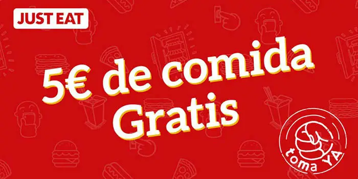 5 euros gratis Just Eat