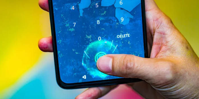 7 mobiler Android-Bildschirm für Fingerabdrücke 7 moviles android lector huellas pantalla