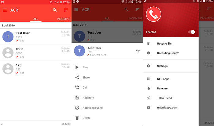 ACR Call Recorder für Android kostenlos