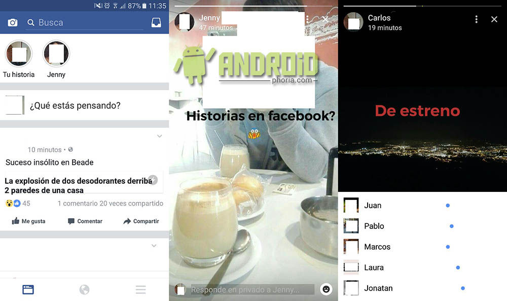 Aktivieren Sie Facebook Android Stories