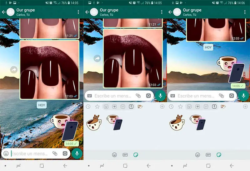 Aktivieren Sie Aufkleber in WhatsApp