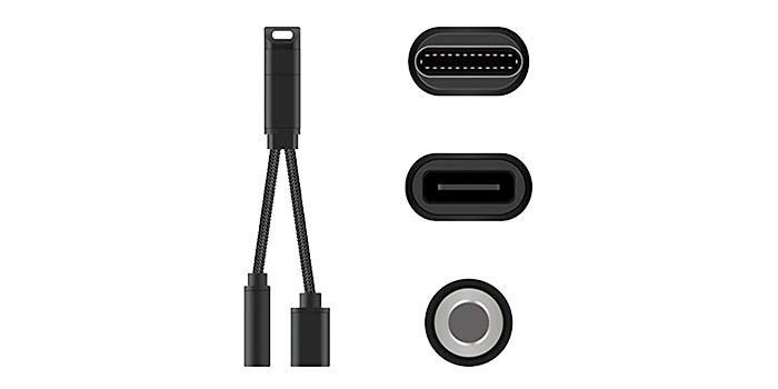 USB C an Buchse und USB C-Adapter