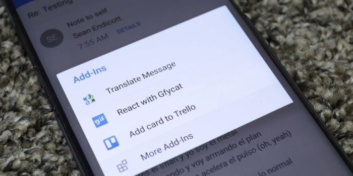 Add-Ins zu Outlook für Android