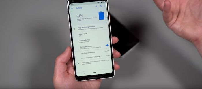 Energieeinsparung in Android 9 Pie