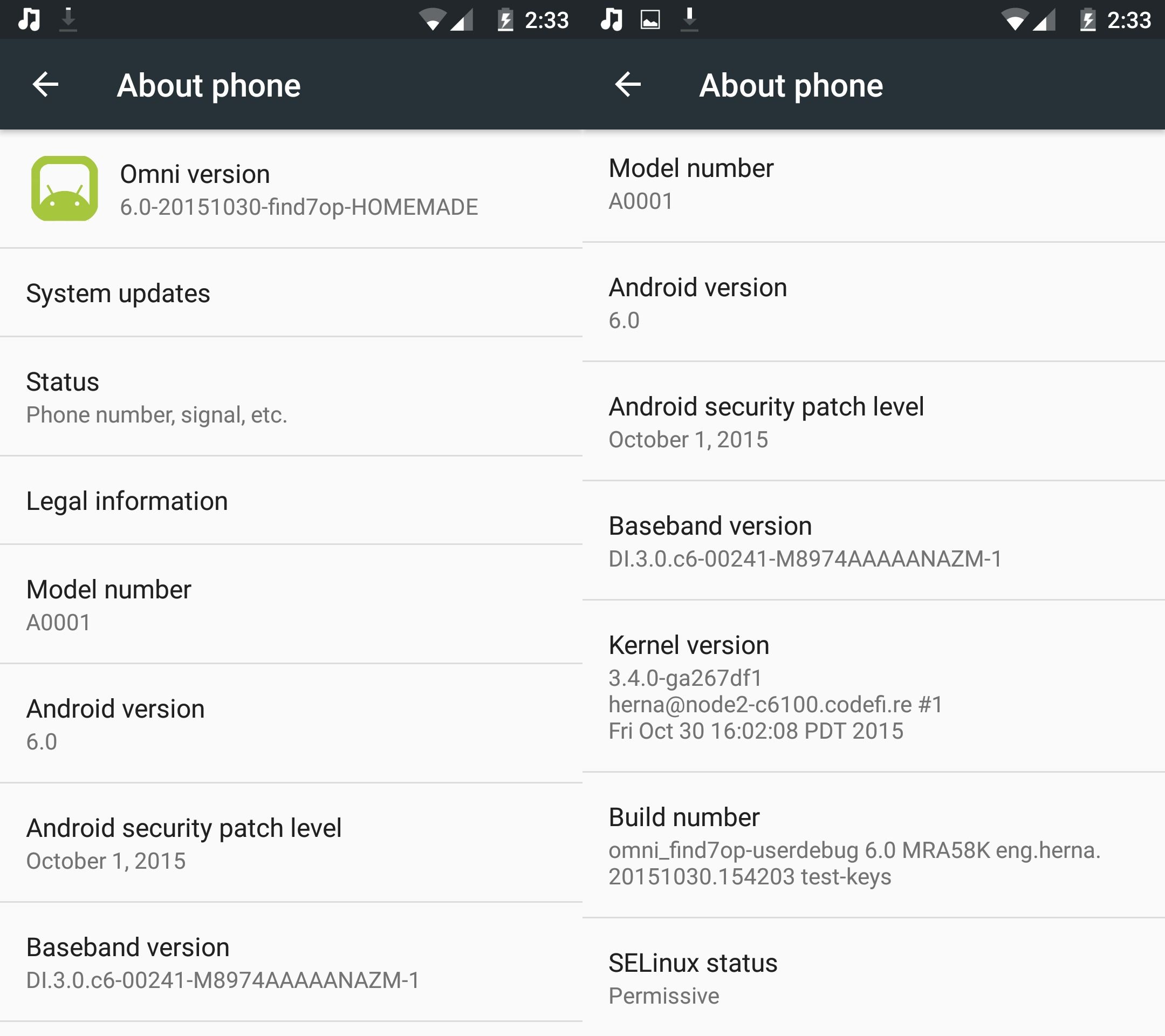 Android 6.0 OmniRom für OnePlus One