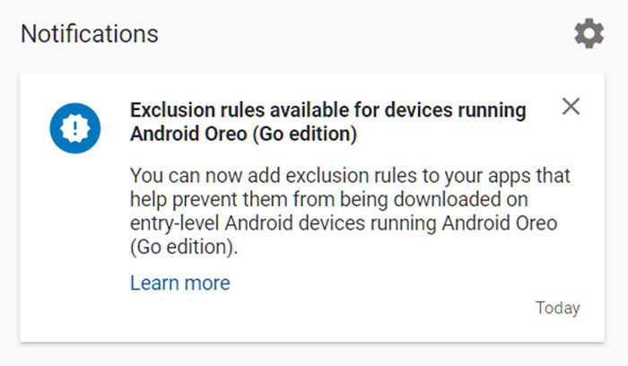 Android Go-Apps werden nicht unterstützt