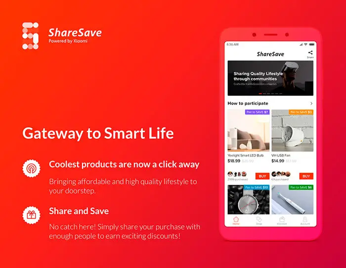 Xiaomi ShareSave-Anwendung