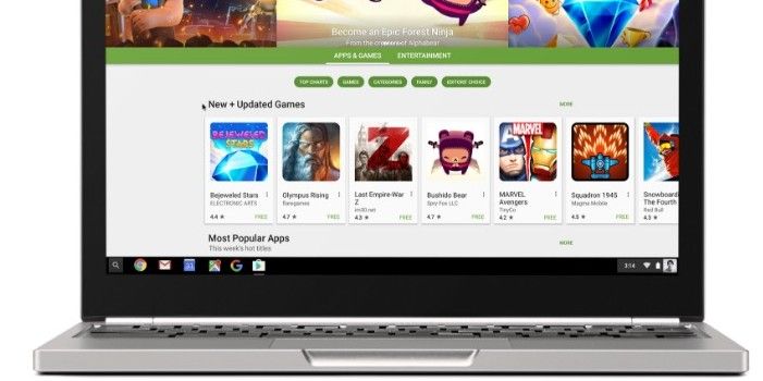 Android-Apps auf Chromebook