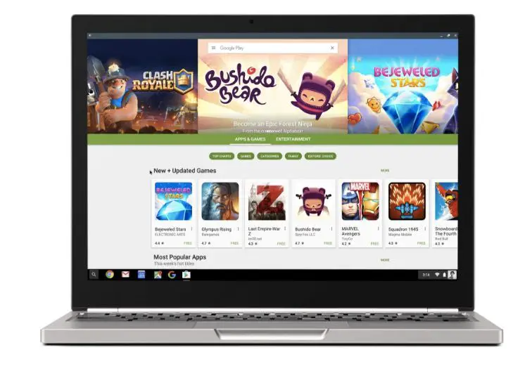 Android-Apps auf Chromebook