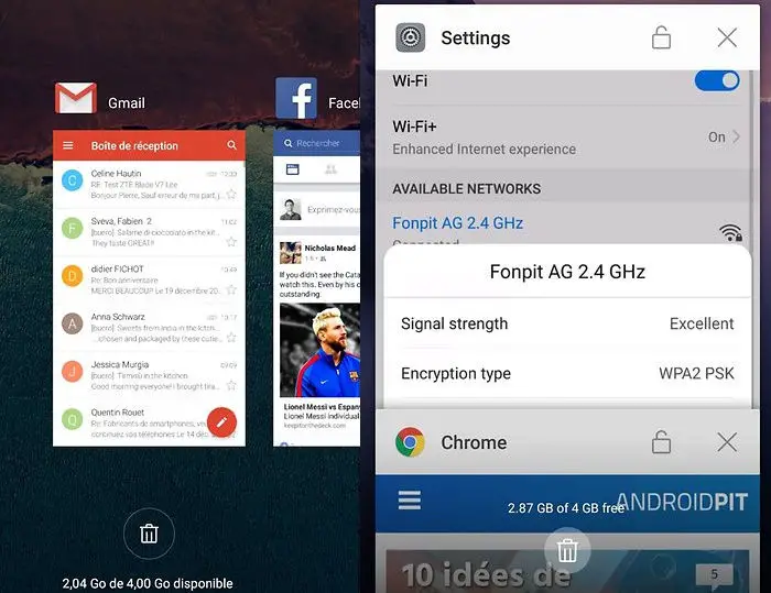 Apps im Hintergrund auf Android