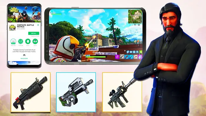 Waffen in Fortnite Mobile