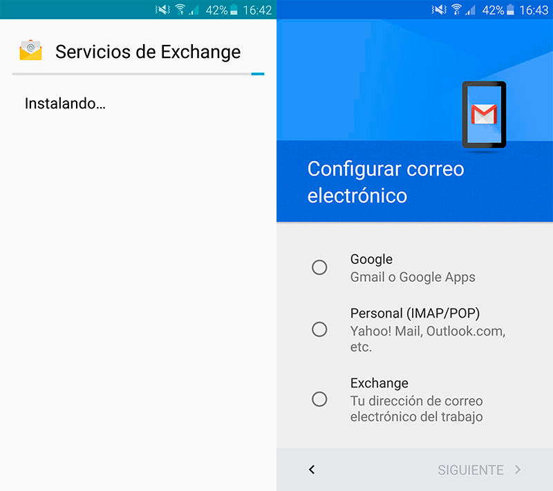 Fügen Sie ein Exchange-Gmail-Konto für Android hinzu