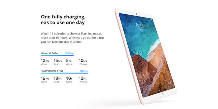 Xiaomi Mi Pad 4 Plus Batterie