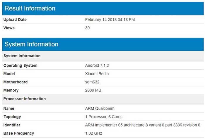 Benchmarks Xiaomi Berlin