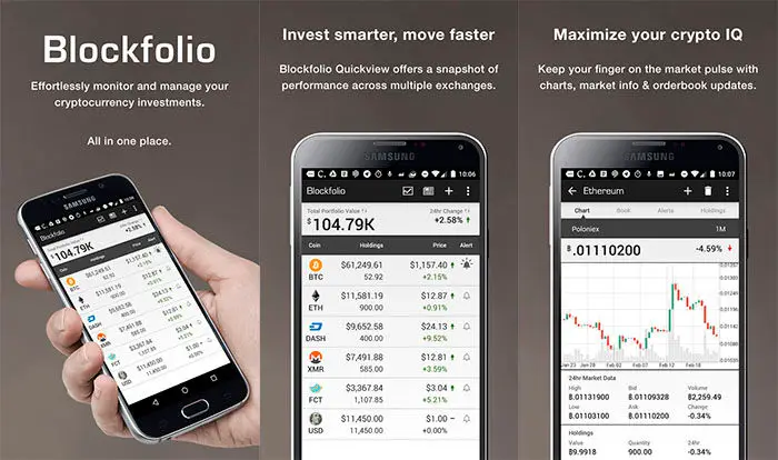 Blockfolio Bittcoin Geldbeutel