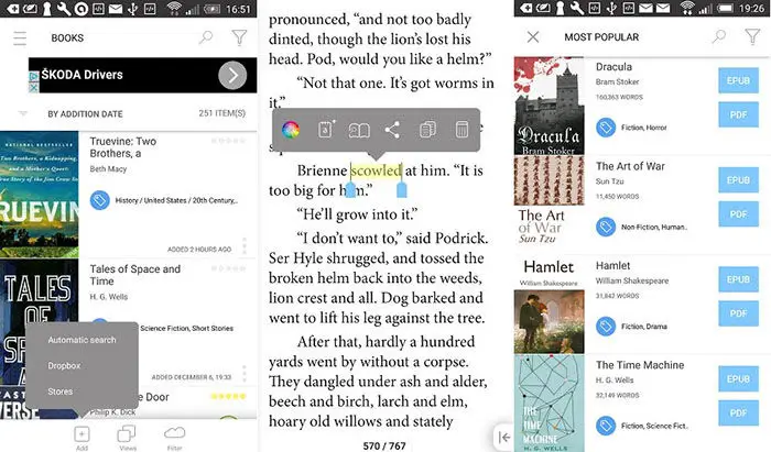 Bookari Free eBook Reader für Android