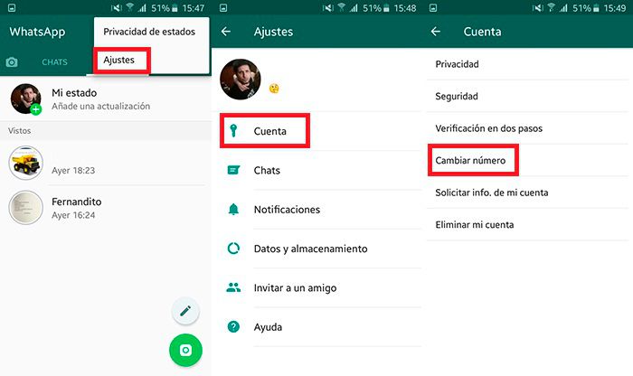 Nummer ändern WhatsApp-Tutorial