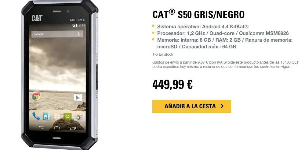 Preis Caterpillar S50