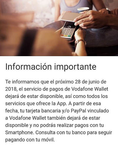 Schließung der Vodafone Wallet