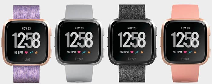 Farben der nächsten Fitbit-Smartwatch