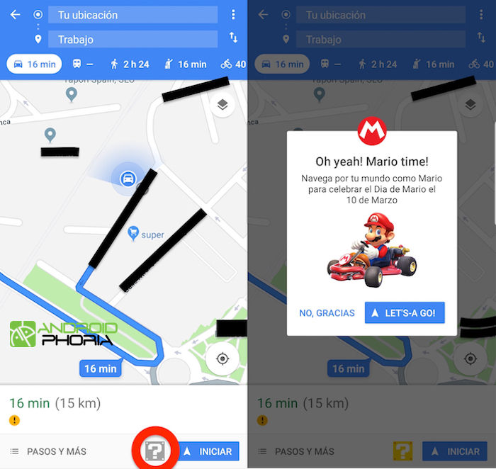 Wie man Mario auf Google Maps hat