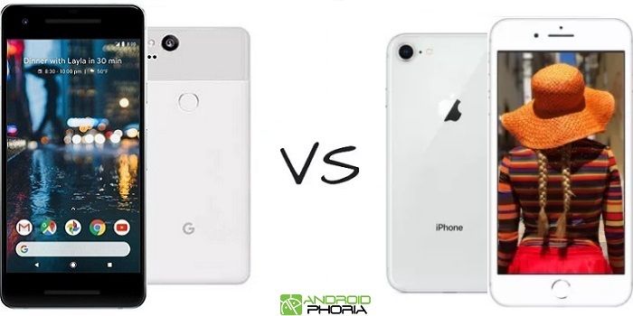 Comparativa Google Pixel 2 vs iPhone 8