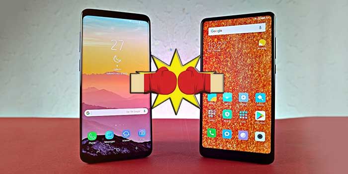 Comparativa Xiaomi Mi Mix 2S vs Galaxy S9 Plus