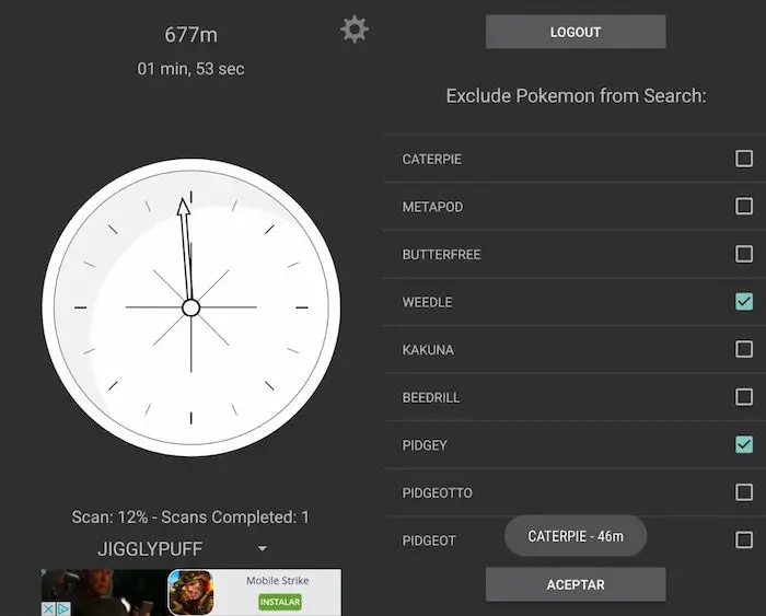 Kompass für Pokemon