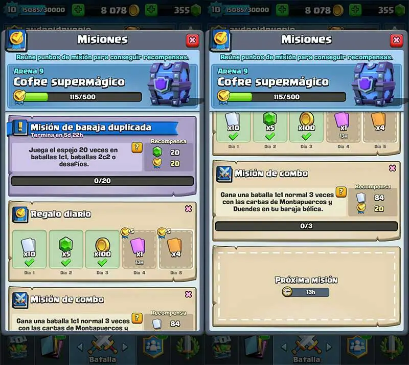 Schließen Sie Clash Royale-Missionen ab